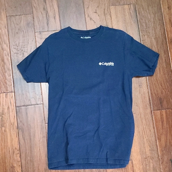 Columbia Men's Navy Blue T-Shirt Size Small - Picture 1 of 5